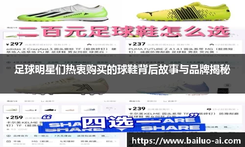 足球明星们热衷购买的球鞋背后故事与品牌揭秘